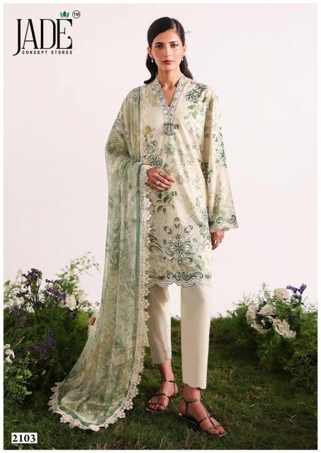 Jade binsaeed vol 21 pakistani three piece salwar kameez